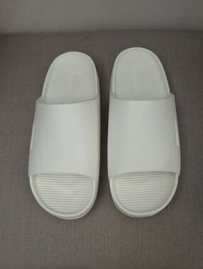Unisex White Slide Sandals - Minimal Comfort_1